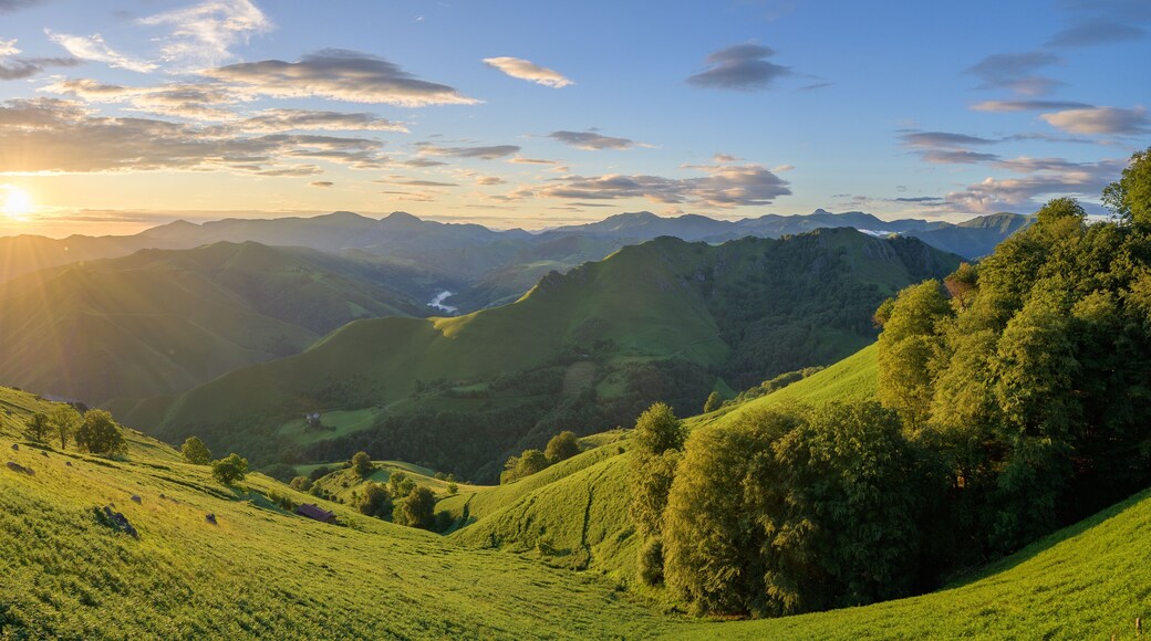 Panoramic View of the Pyrenees Wilderness, France
