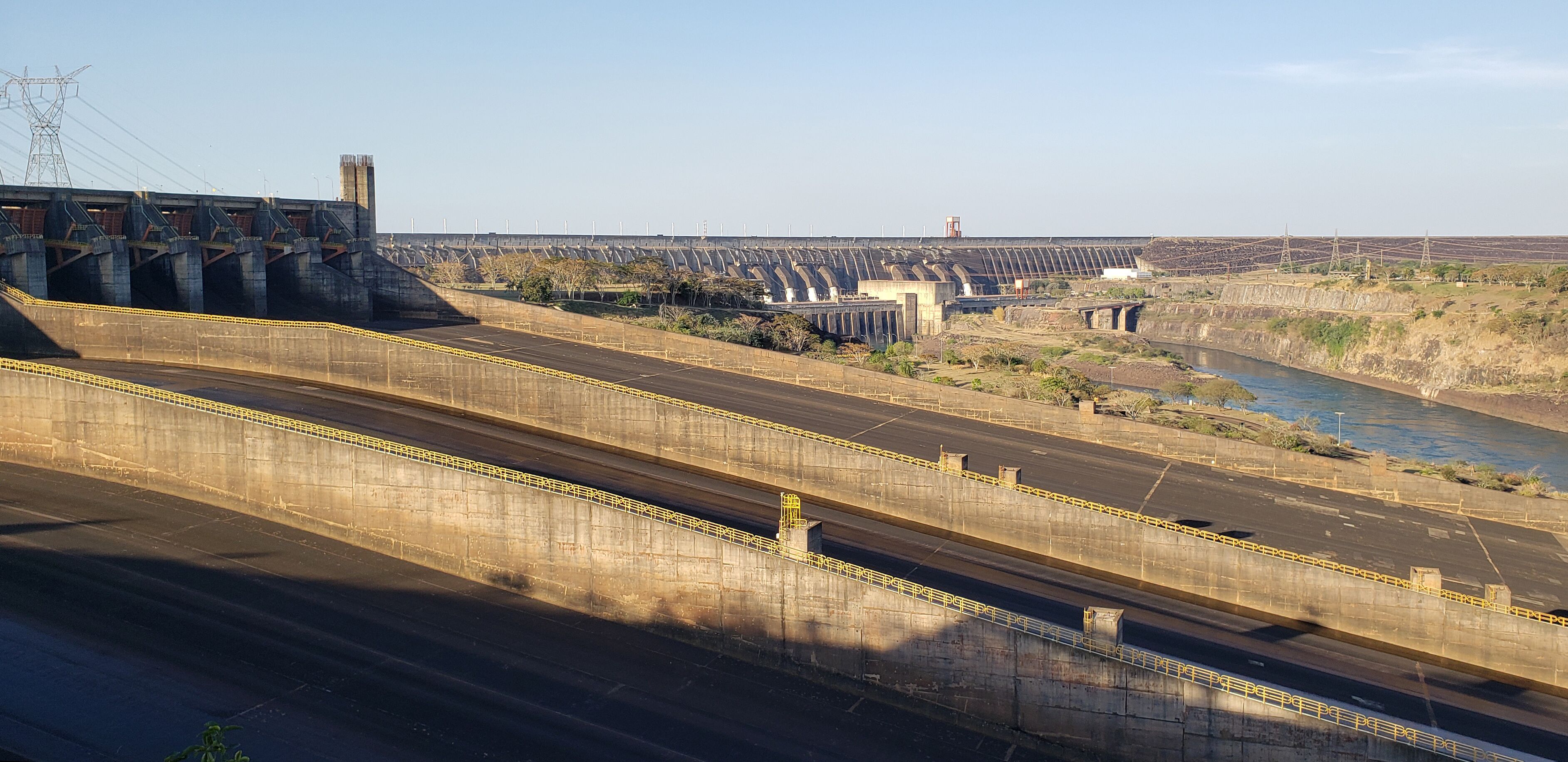 Itaipu Dam hydroelectric between Brazil and Paraguay. Itaipu Binational. 