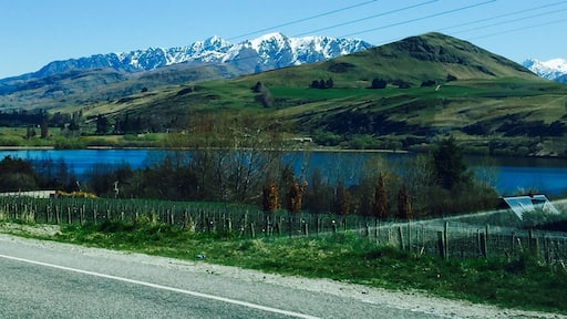 A view taken from the car on the way to Queenstown