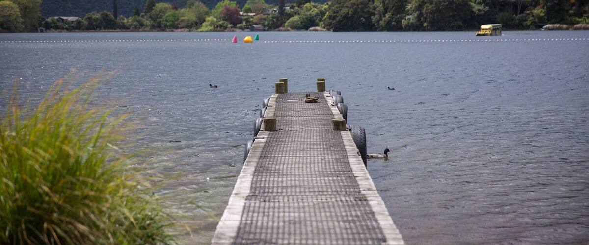 Lake Okareka is a small lake near Rotorua with a beautiful little settlement.