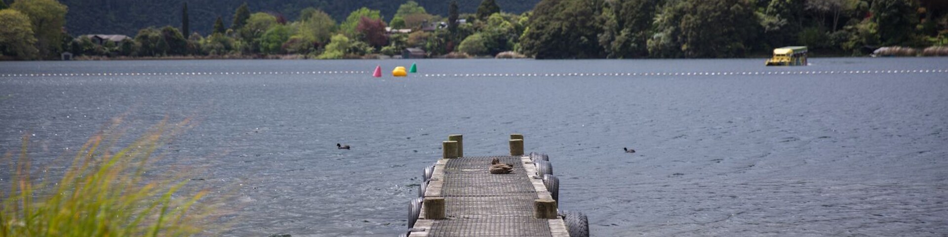 Lake Okareka is a small lake near Rotorua with a beautiful little settlement.