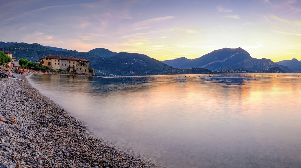 Panoramic view of Lierna beach