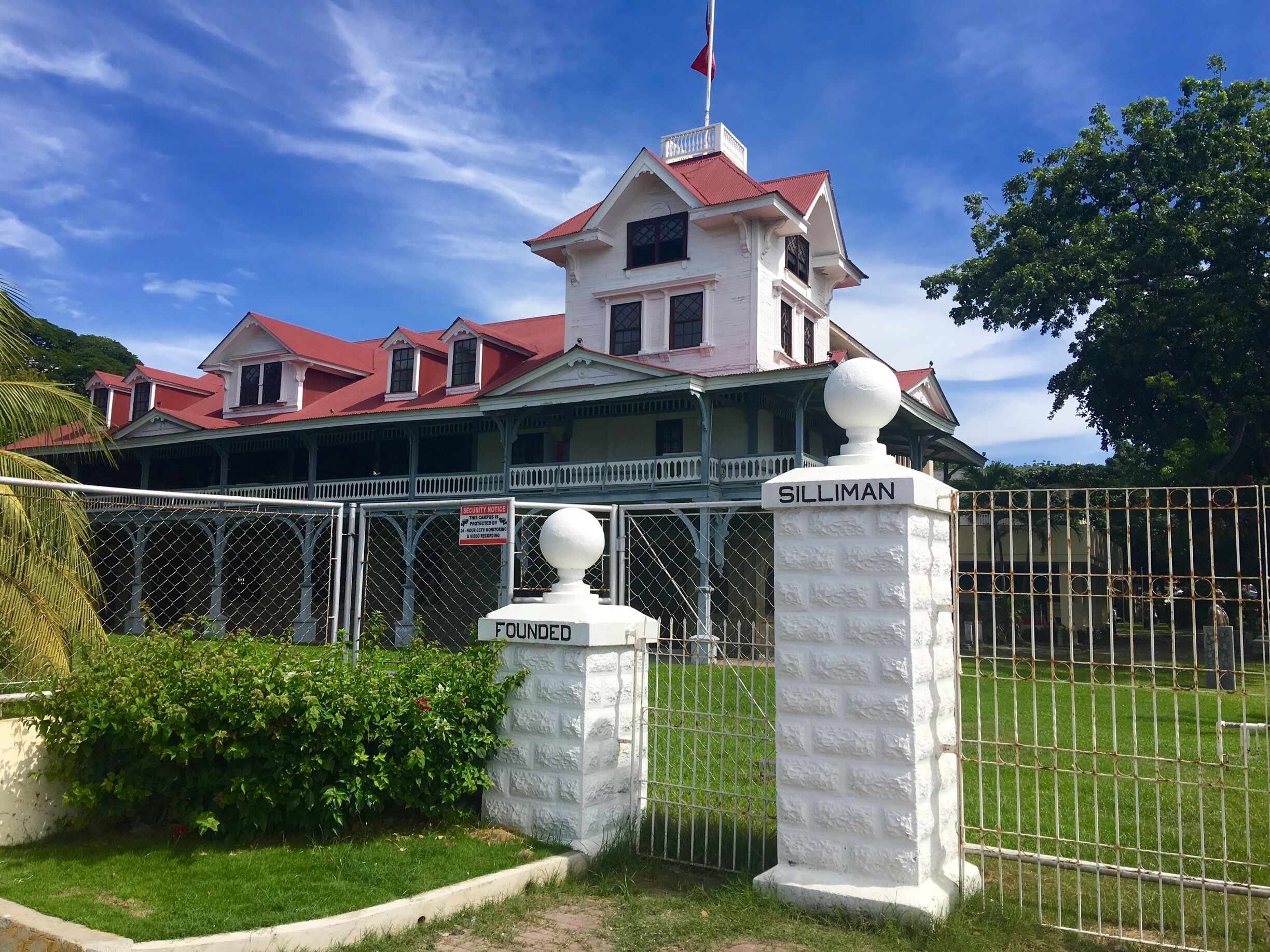 A structure of history fronting the ocean.