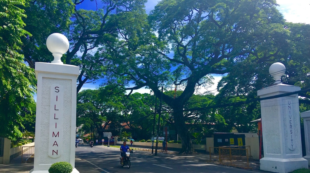 The gates of the Siliman University. The first American University in Asia opened in 1901.
