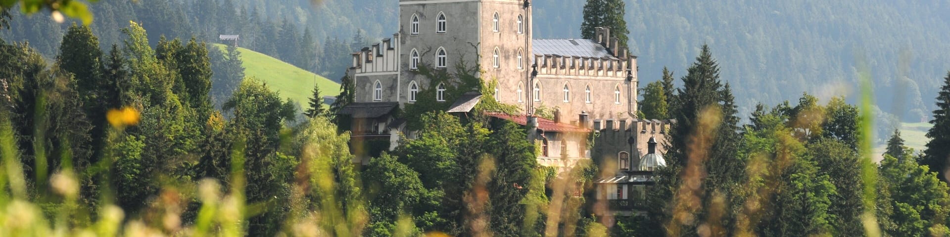 Itter which includes tranquil scenes, a castle and mountains