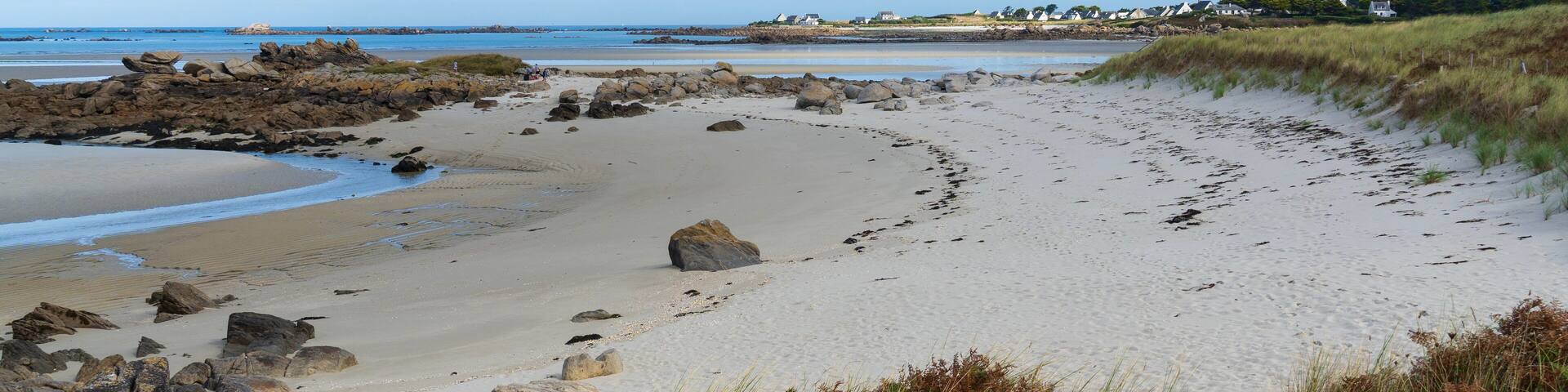 Beautiful coastline near Guisseny, Finistere, Brittany, France