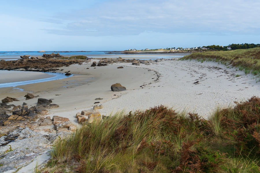 Beautiful coastline near Guisseny, Finistere, Brittany, France