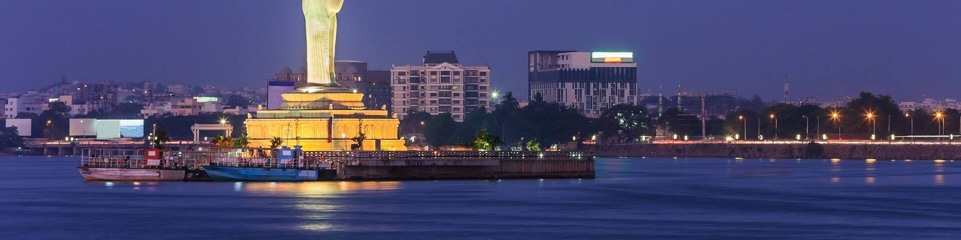 lake Hussain Sagar, Hyderabad, India