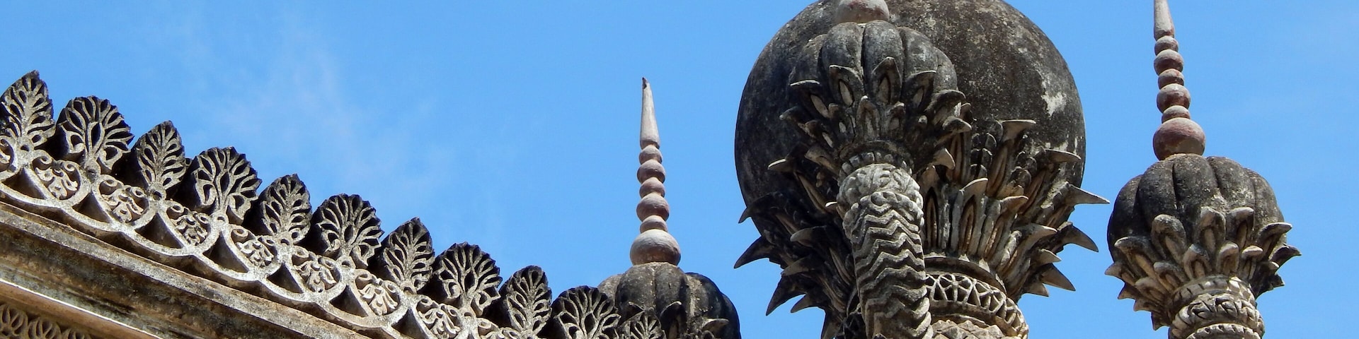 Architecture of Paigah tombs, Nobles of Princely State of Hyderabad,India in 1800s,relatives of Nizams the rulers