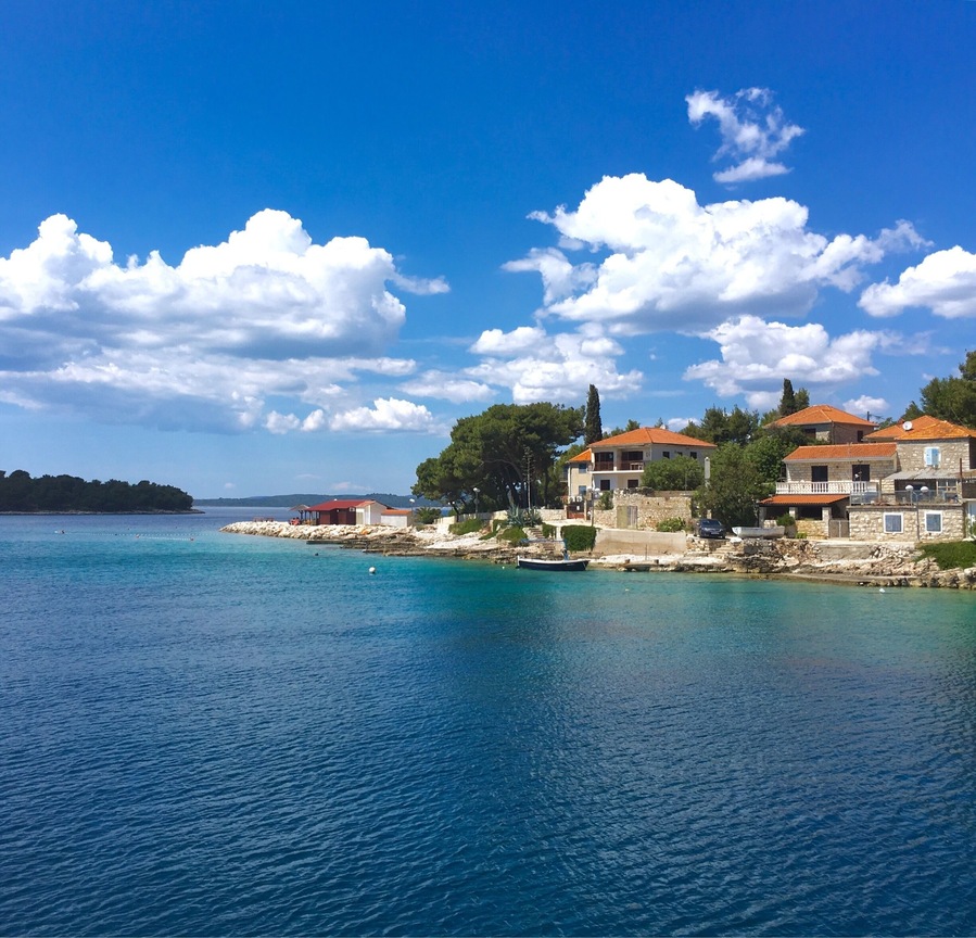 Harbour entrance of Maslinica, Šolta Island