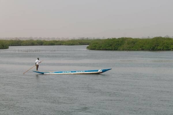 Sur l'île de Fadiouth au delta de Saloum au Sénégal