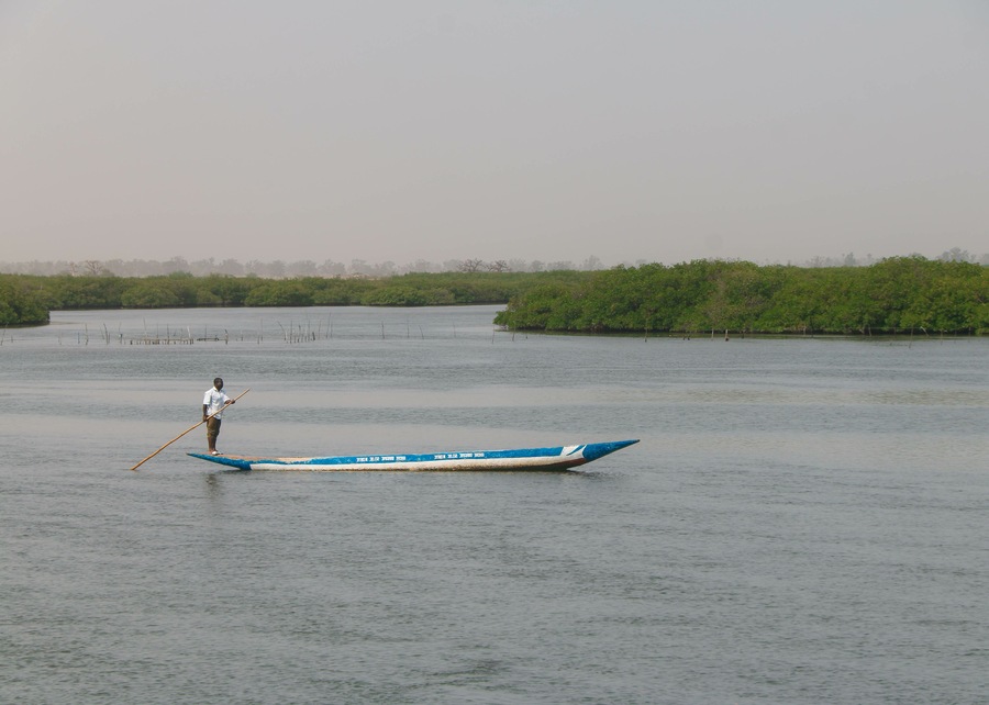 Sur l'île de Fadiouth au delta de Saloum au Sénégal