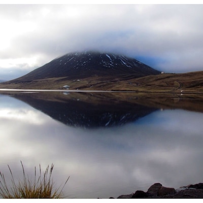 Mountain, Fjord, and Mist. Iceland