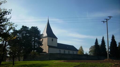 Church of the village of Langenleuba-Oberhain (Penig, Mittelsachsen district, Saxony)