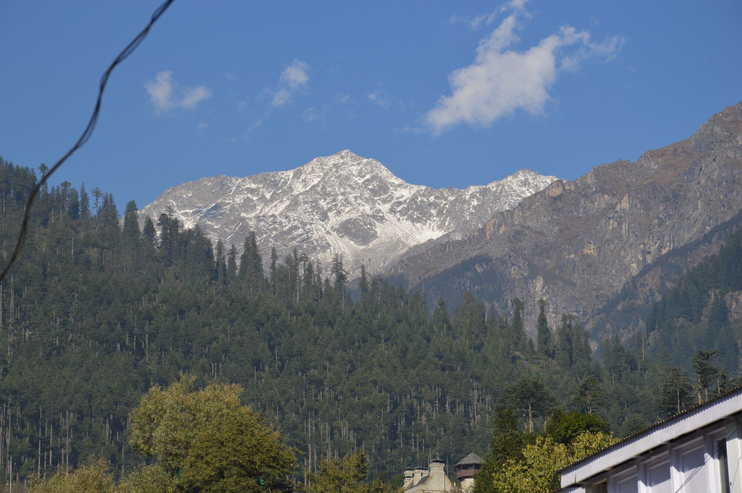 View of Rohtang pass from Manali.