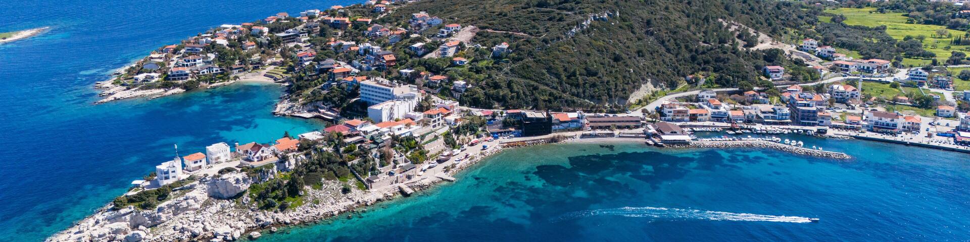 Scenic view of Karaburun izmir Turkey
