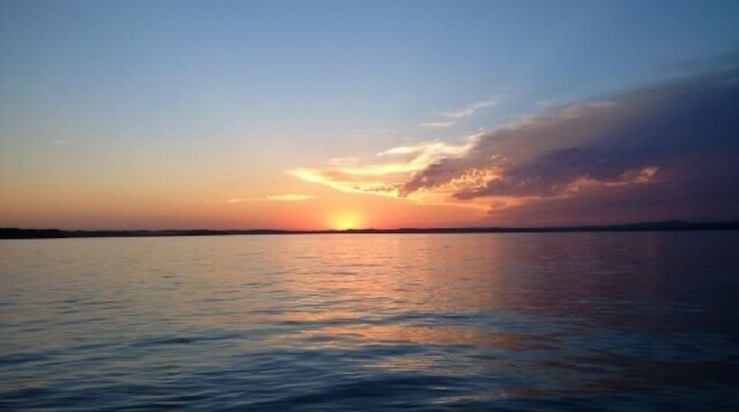 Breathtakingly beautiful sunset out on the lake after a magical day on the water. Can't wait to do it again!