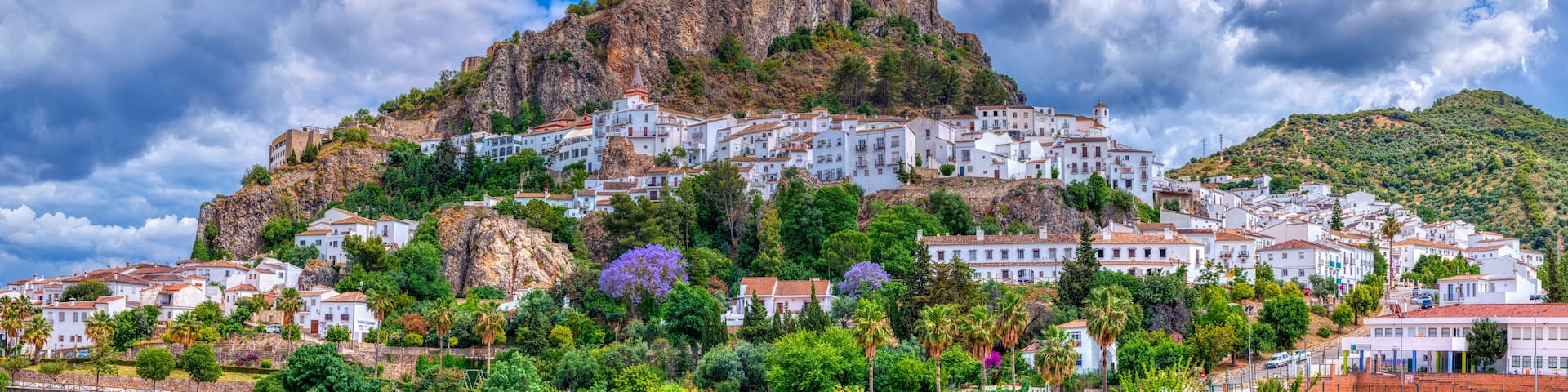 Zahara de la Sierra, one of the famous white villages in the province of Cadiz in Spain.