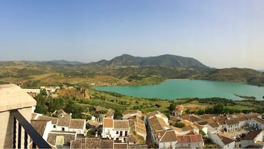 The artificial lake and Grazalema natural park as seen from the mirador at Zahara de la Sierra.