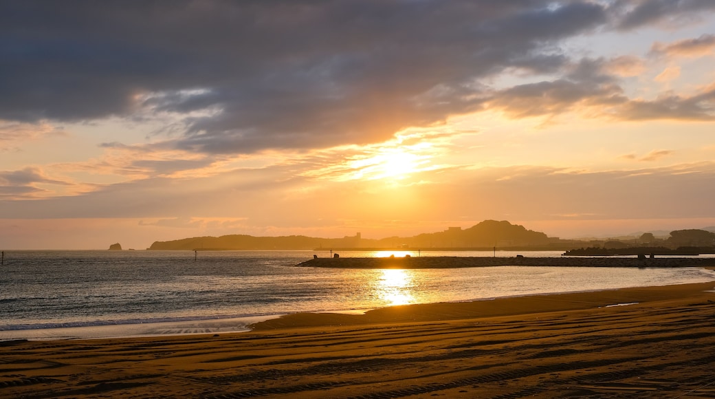 和歌山県田辺市 夕暮れの扇ヶ浜