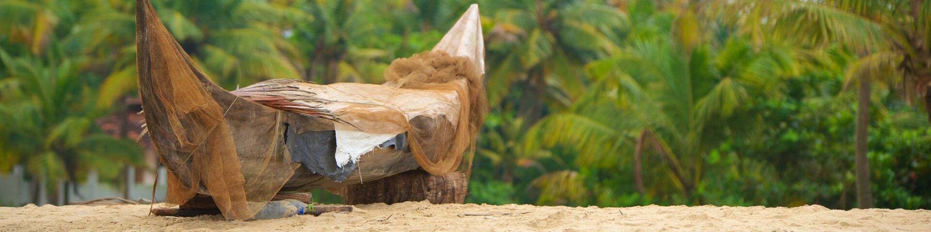 Marari Beach showing a beach