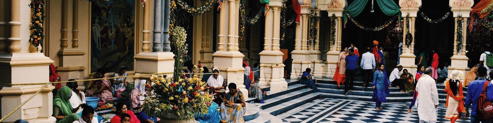 The Krishna Balaram Mandir was personally established by His Divine Grace A.C. Bhaktivedanta Swami Prabhupada on Rama Navami in 1975. The temple is situated in Raman Reti, Vrindavan, U.P., where the Supreme Lord Sri Krishna displayed His transcendental pastimes 5,000 years ago. Besides the temple hall, Prabhupada’s House and Srila Prabhupada’s Samadhi are also located within the temple complex.