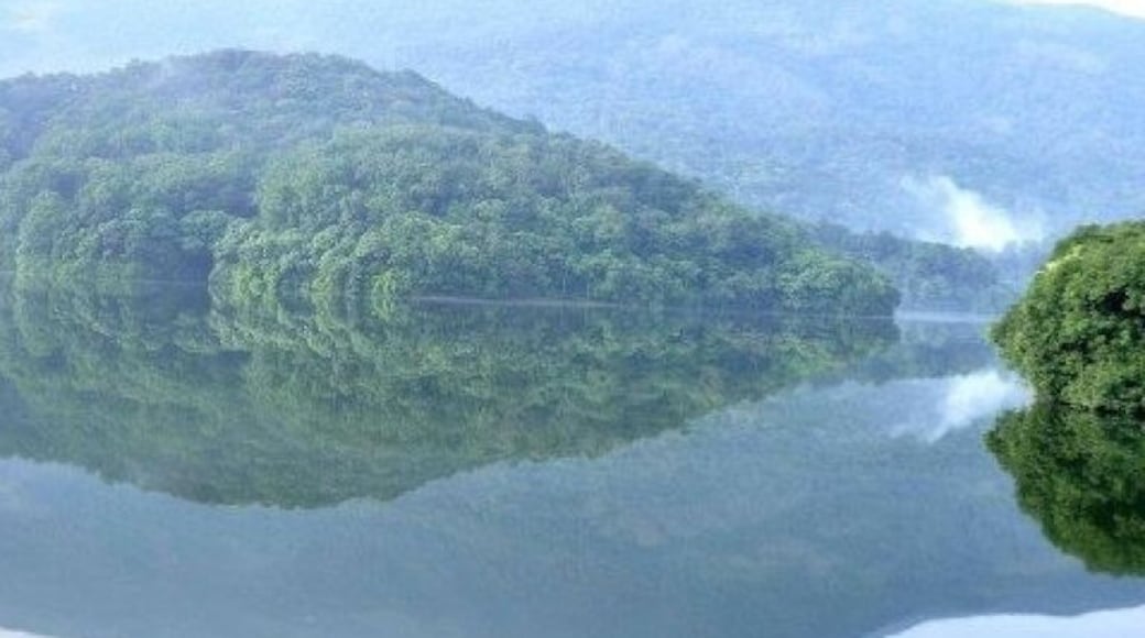 Siruvani dam near Silent valley national park is one of the last undisturbed tracts of South Western Ghats rain forests and tropical moist evergreen forest in India