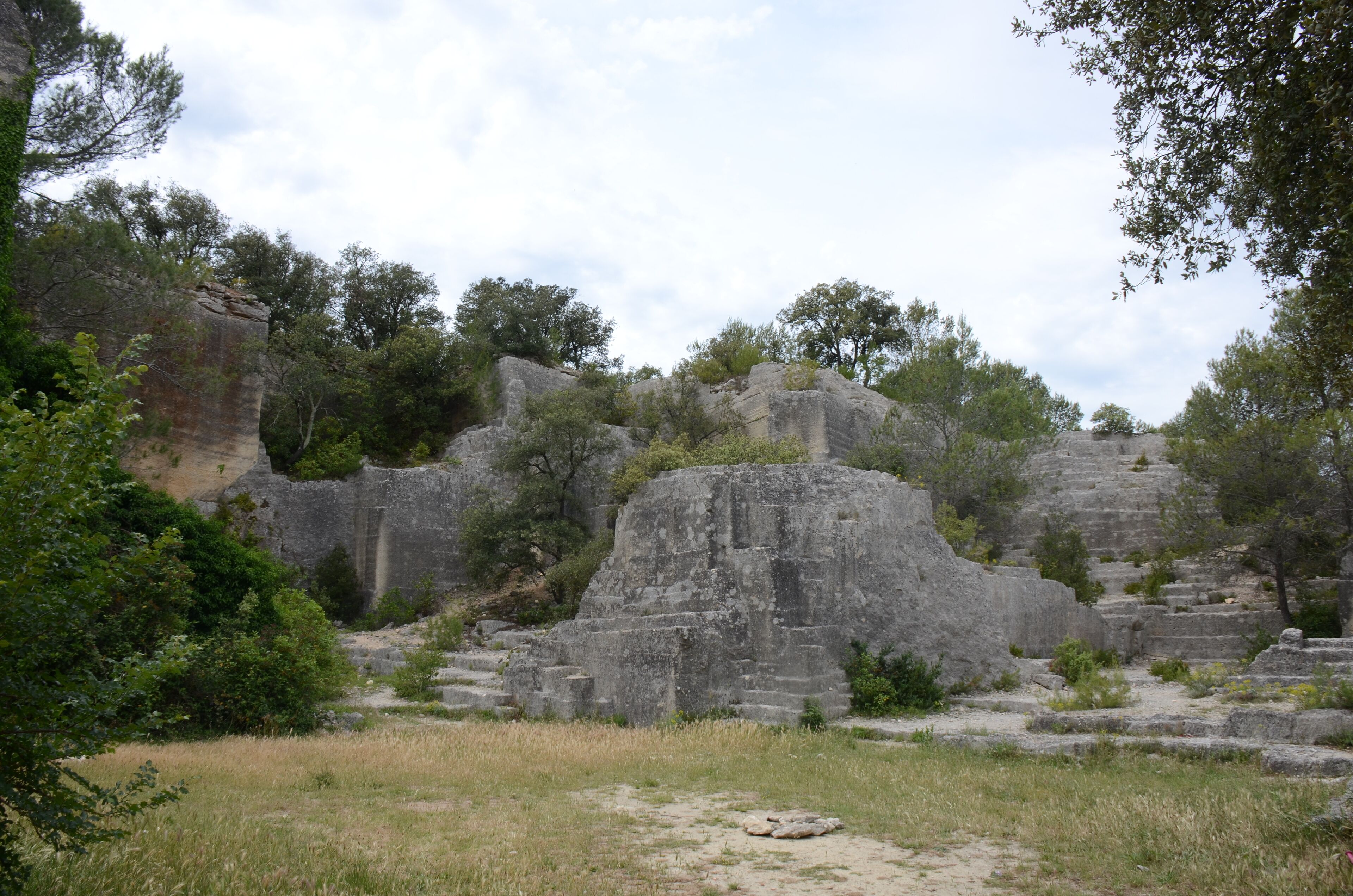 Carrieres Bontemps (Quarries, where according saying the stones of the Pont du Gard were taken out) at Junas