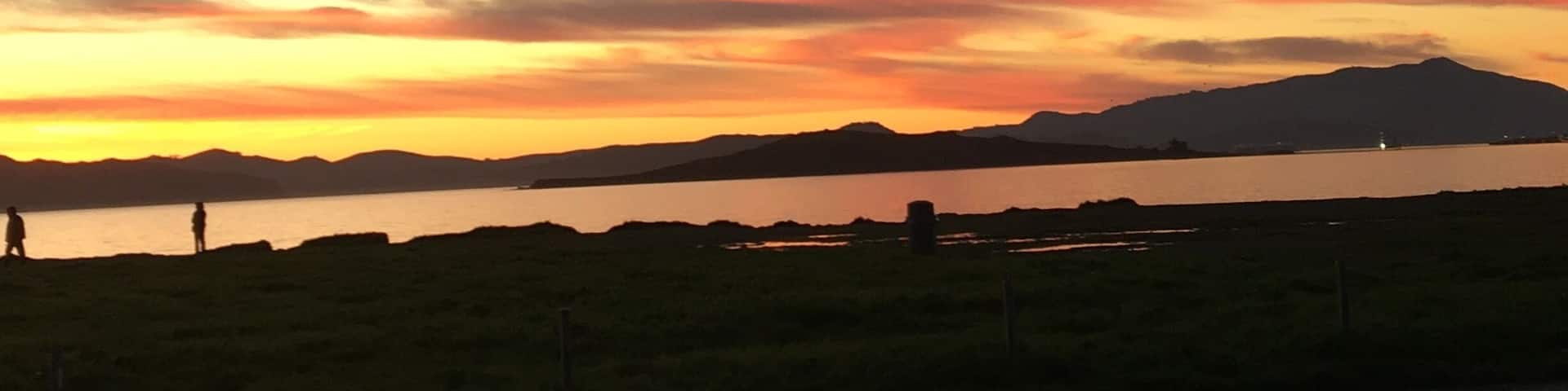 Richmond. After getting gasoline from Costco, I saw a beautiful sunset.