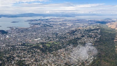 Aerial Panorama of Urban Area and Open Space in East Bay, Northern California