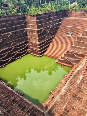 Temple pond.. Sri Subrahmanya temple is located here and also if stories are to believed then this is the place where Rama and Lakshmana rested enroute to rescue Sita #indianmythology #kannur #templesofindia
