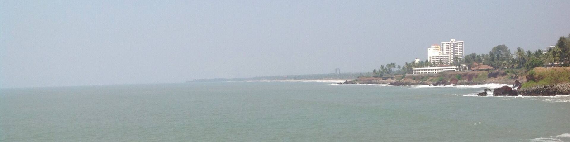 A view of the Arabian Sea , Kannur, Kerala