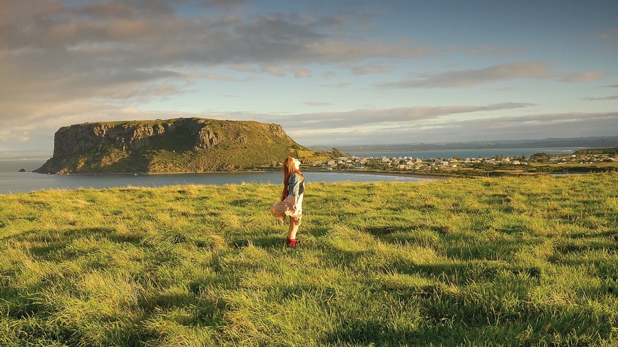 Port Sorell featuring mountains, a sunset and general coastal views