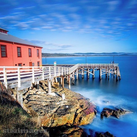 Where a man made structure goes close to fitting in with the natural beauty of the #SouthCoast This is the historic wharf, One of Tathra's iconic setups #stimages2016roadtrip #seeaustralia @visitnsw