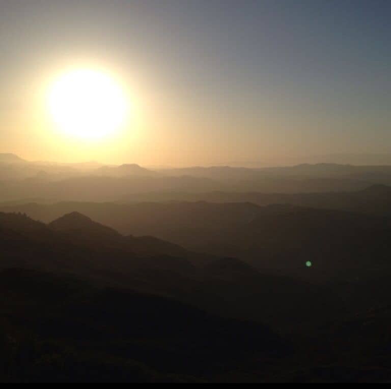 A large abandoned 4-story tower can be seen from the road. Park at the lookout and hike up the service road for the most awesome location for sunsets and mountain viewing. #mountains #hiking #sunset #malibu #tower #abandoned