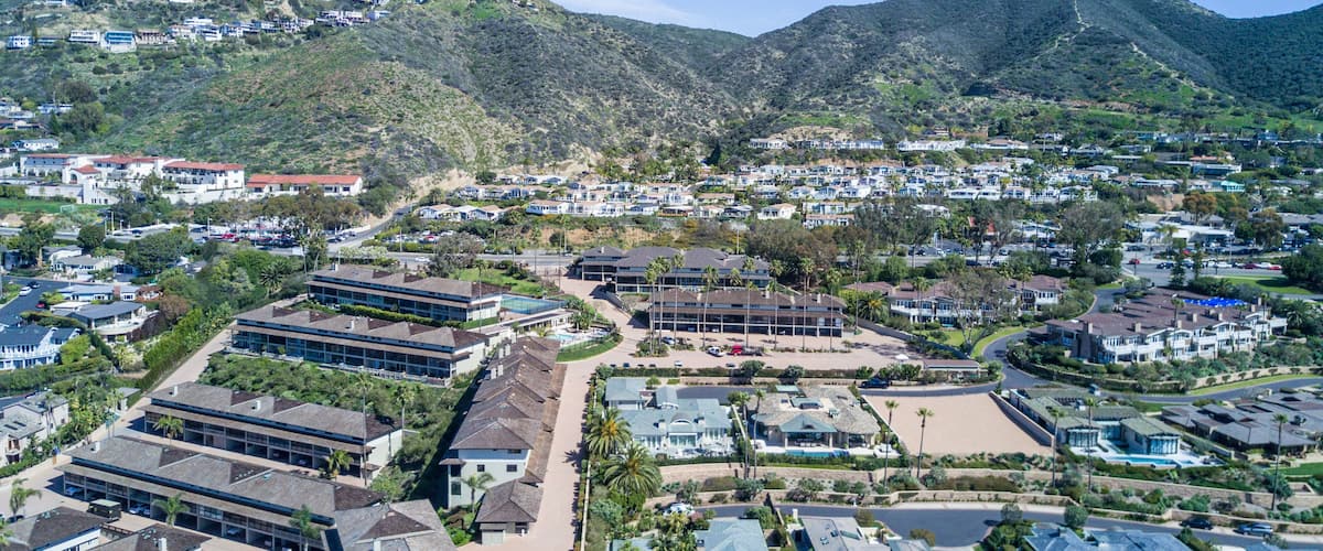 Aerial of Laguna Beach, California Coastline