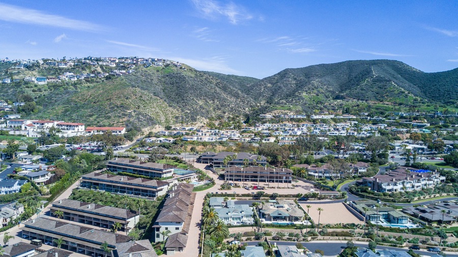 Aerial of Laguna Beach, California Coastline