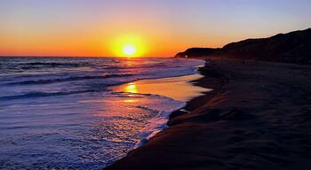 Beautiful sunset over El Morro Beach.