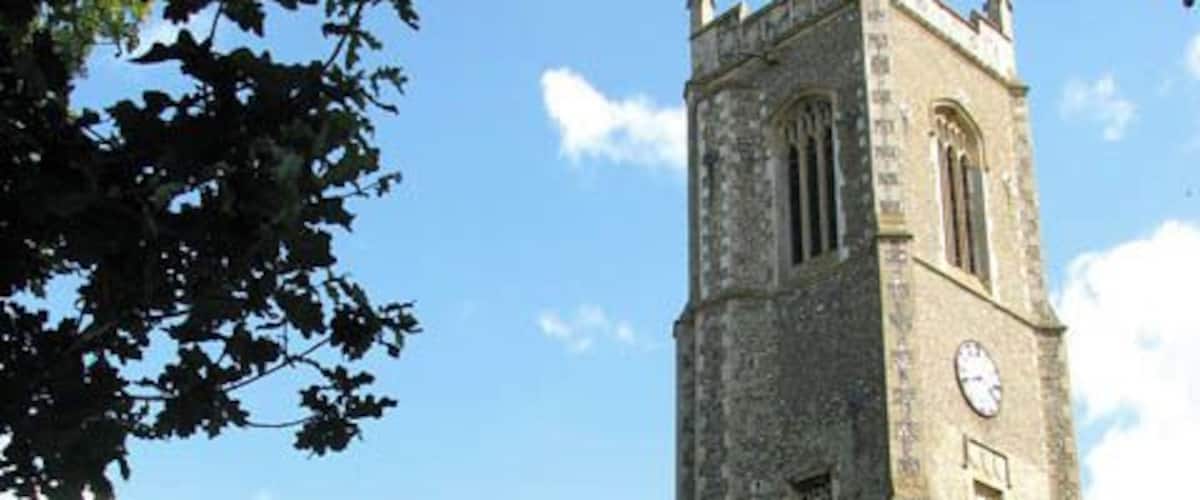 St Mary's parish church, Ditchingham, Norfolk, seen from the northwest
