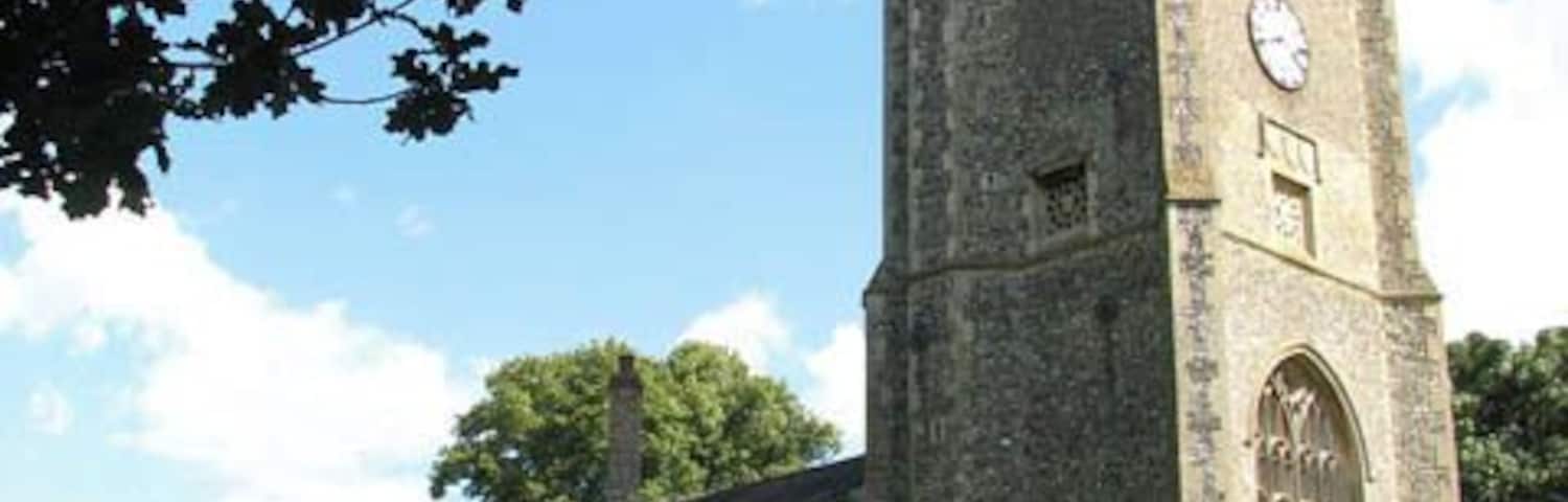St Mary's parish church, Ditchingham, Norfolk, seen from the northwest
