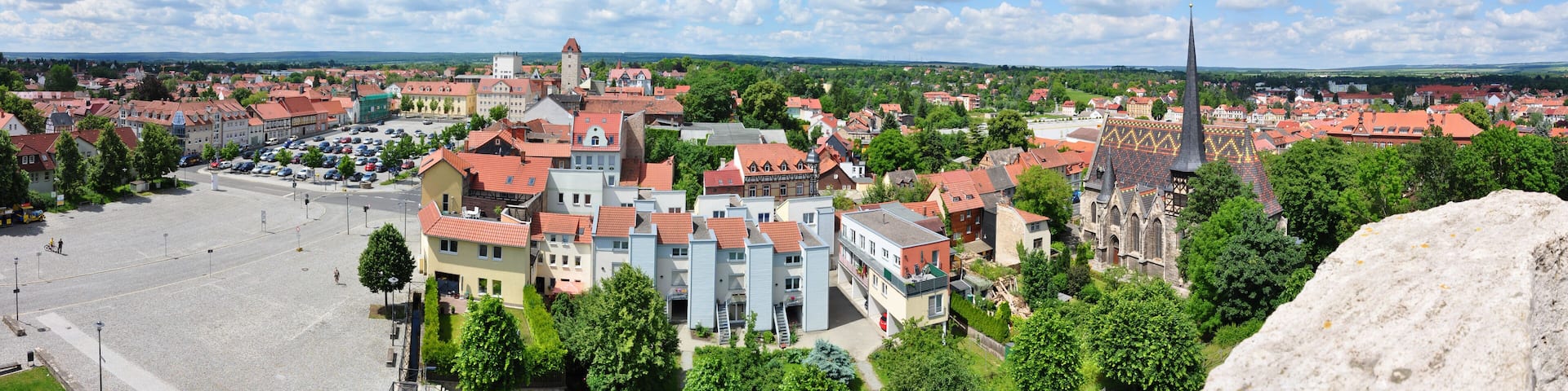 Mühlhausen - Blick von der Wehranlage