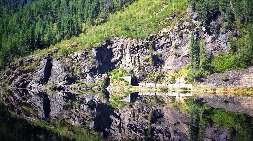 Along the highway near Kamloops and Salmon Arm BC. The water was perfectly still.
