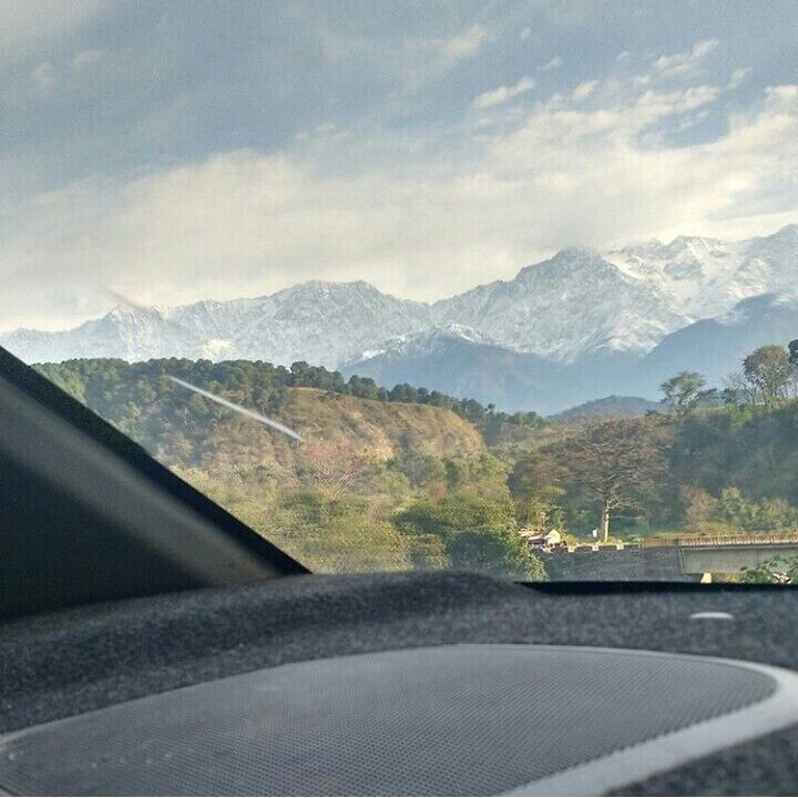 The Dhauladhar range (the white range) creates a spectacular view #himachal #troveon #roadtrip #india #splendidindia #himalayas #hillstation