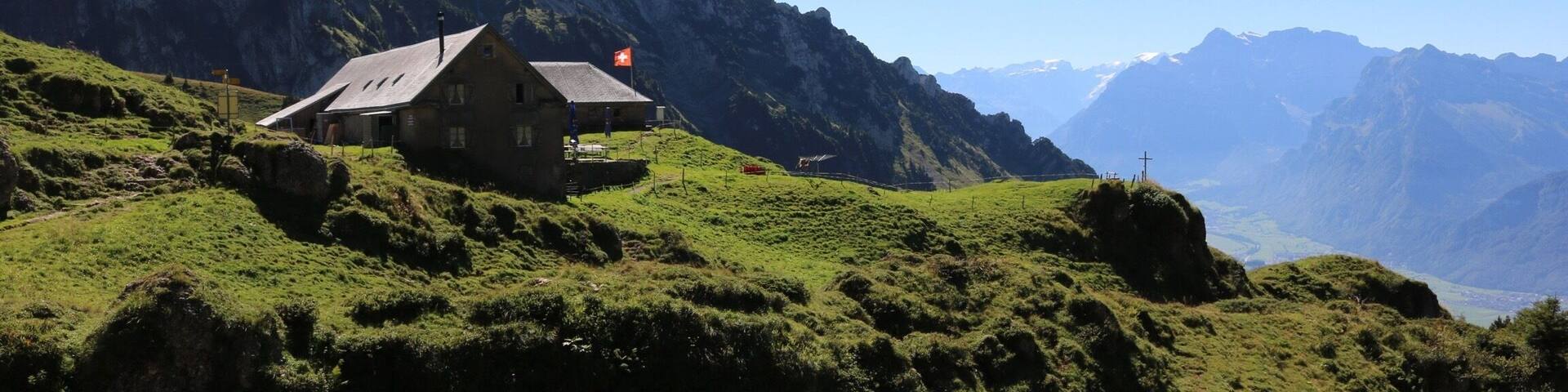 NO EDITING: today I was hiking with my brother and we passed this restaurant on the Alp Oberchäseren on our way onto the mountain Speer...