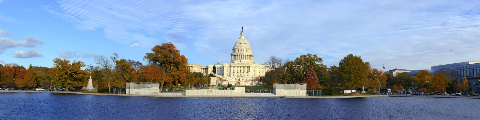 Panoramic image of The Capitol Building in Washington DC, capital of the United States of America