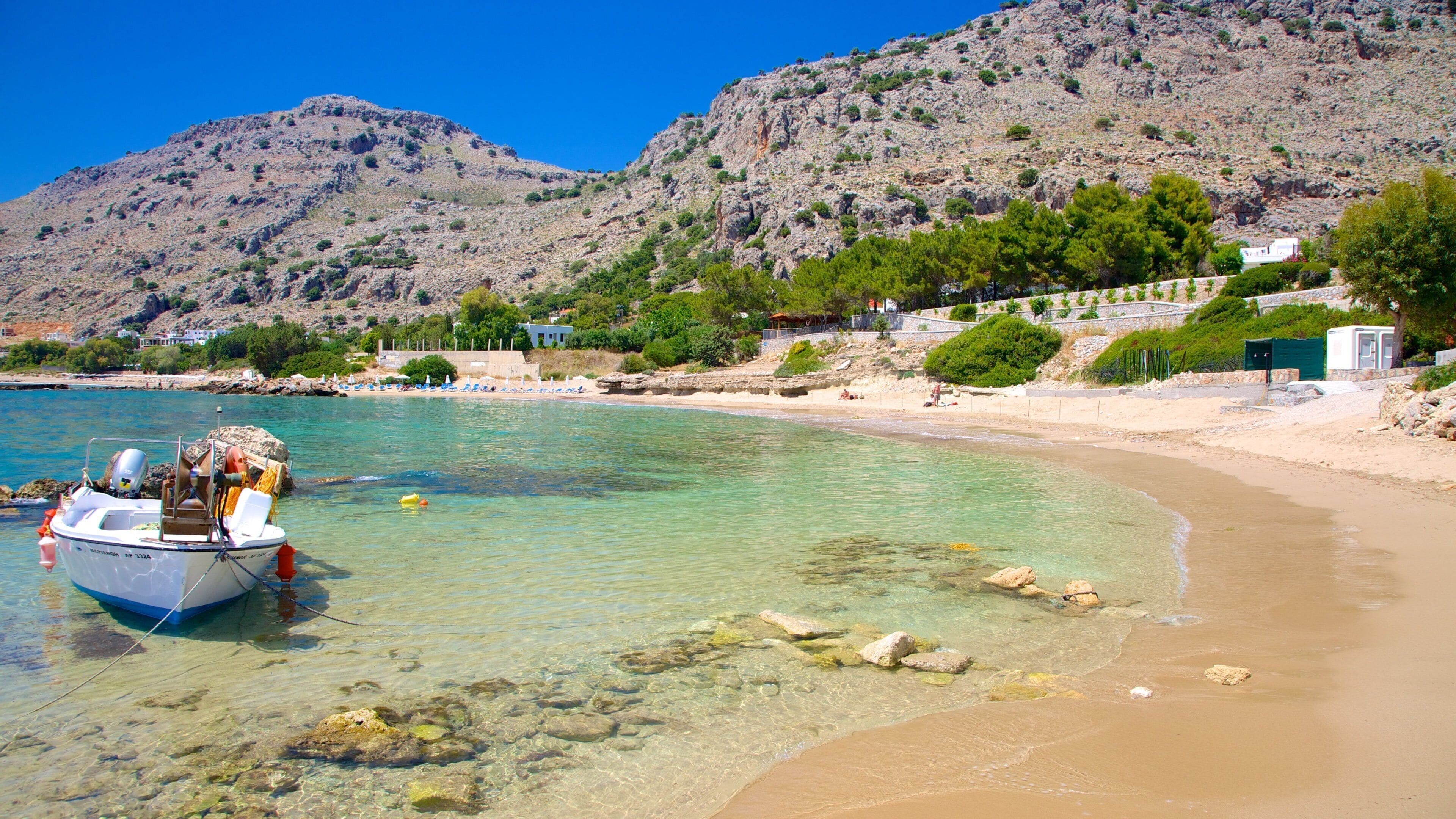 Pefkos Beach which includes a beach