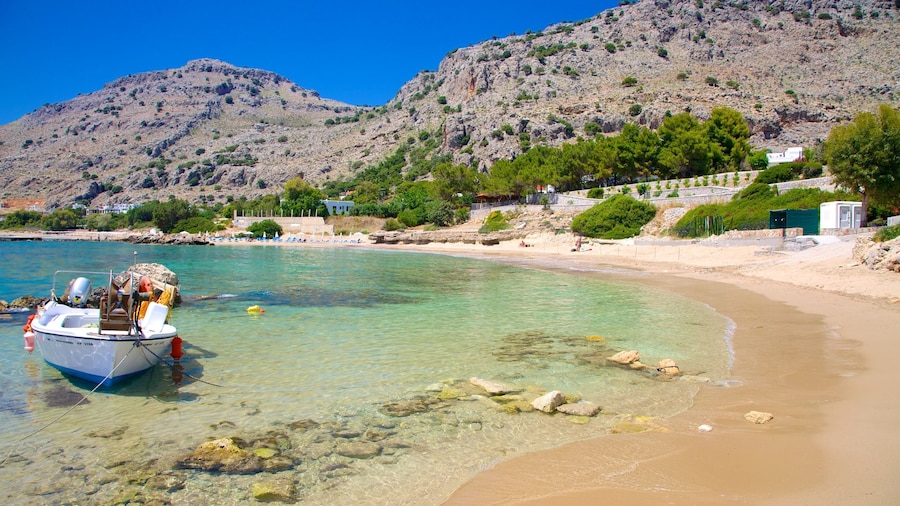 Pefkos Beach which includes a beach