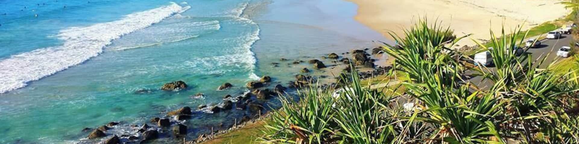 Duranbah Beach, or "Dee-bah" to the locals, is another famous surf beach just over the #Queensland border in NSW.