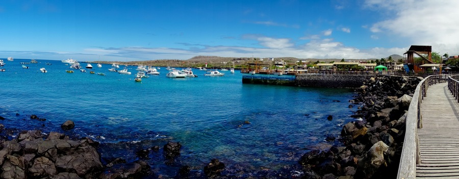 marina in san cristobal galapagos islands ecuador