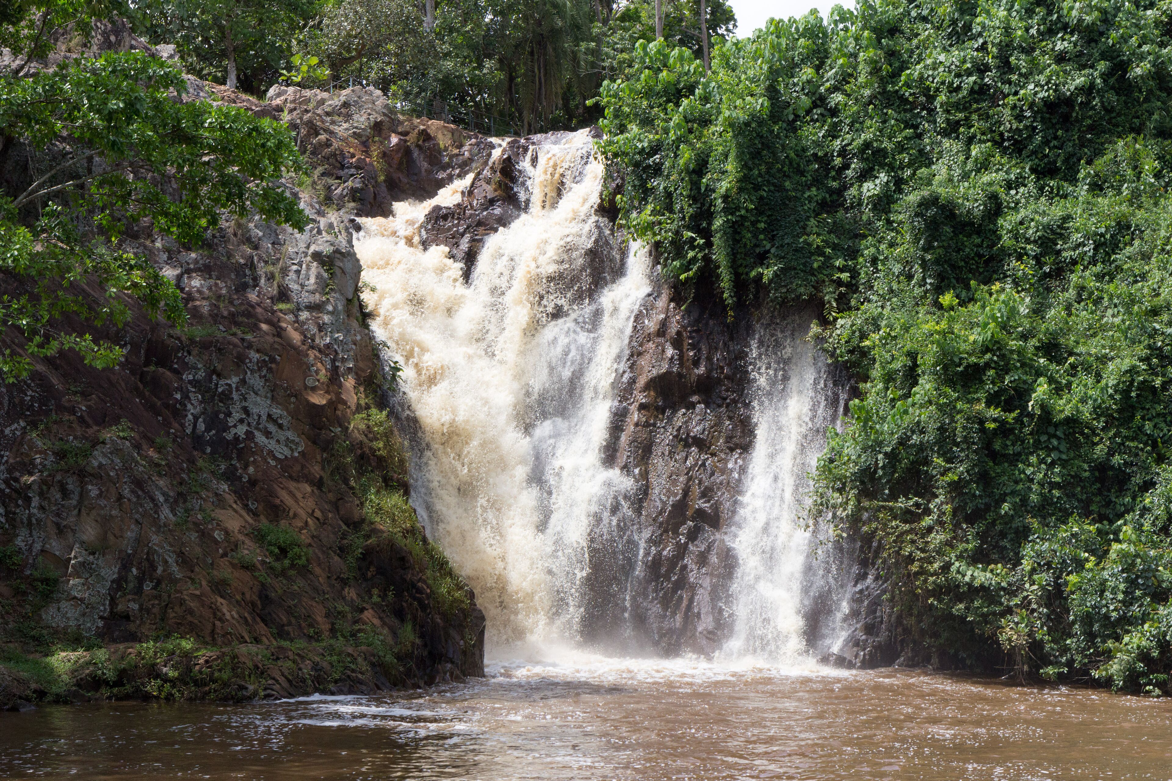 Ssezibwa Falls, Mukono, Uganda. 23 April 2017. A view of the waterfalls.